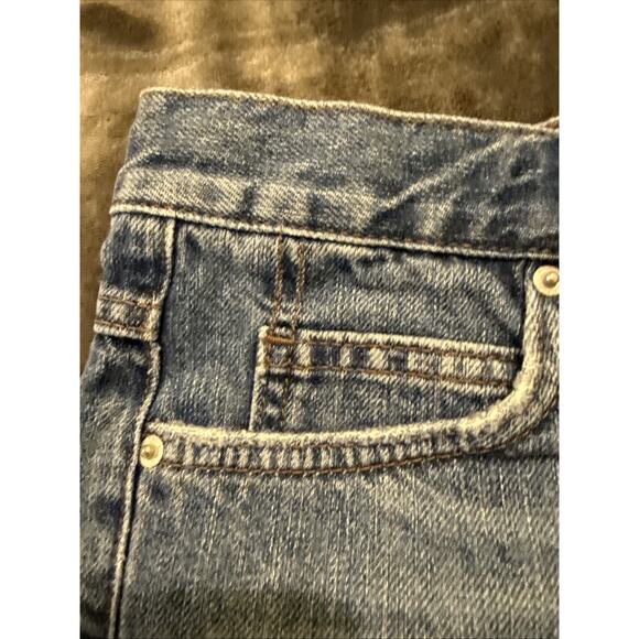 Topshop Moto-Wmns Rosa Shorts-Denim Med Wash-Cuffed Raw Hem Distressed-US 2/UK 6 - Picture 8 of 16